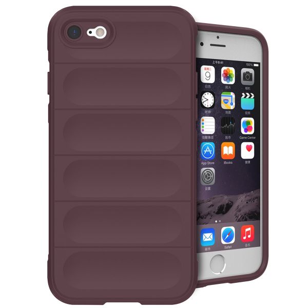 imoshion Coque arrière EasyGrip iPhone SE (2022 / 2020) / 8 / 7 - Aubergine