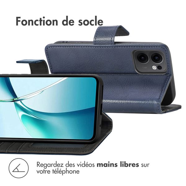 imoshion Étui de télephone portefeuille de luxe Oppo Reno 13 - Bleu foncé