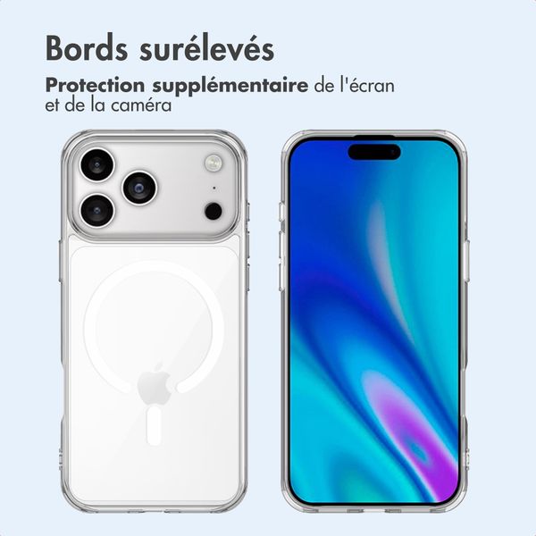 imoshion Coque arrière de protection avec MagSafe Apple iPhone 17 Pro - Transparent
