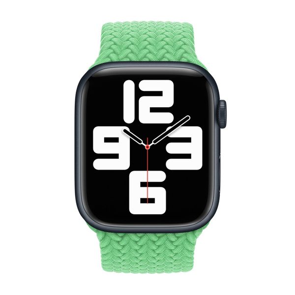 Apple Bracelet Solo tressé Apple Watch | 44/45/46/49 mm - Taille 8 - Bright Green
