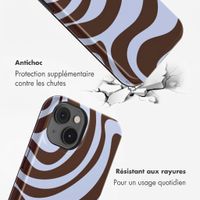 Selencia Coque arrière Vivid Apple iPhone 14 - Dream Swirl Chocolate
