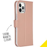 Accezz Étui de téléphone Wallet Apple iPhone 12 Pro Max - Rose Champagne
