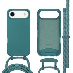 imoshion Coque arrière Color avec cordon amovible et MagSafe Apple iPhone Air - Vert foncé