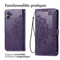 imoshion Etui de téléphone portefeuille Mandala Nothing Phone (1) - Violet