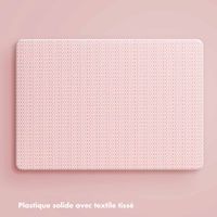 Selencia Coque tissée MacBook Pro 14 pouces (2021 / 2023 M3 chip / 2024 M4 chip) - A2442 / A2779 / A2918 / A3112 / A3185 / A3401 - Rose