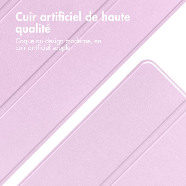 imoshion Coque tablette Trifold Apple iPad 11 (2025) 11 pouces A16 / iPad 10 (2022) 10.9 pouces - Rose