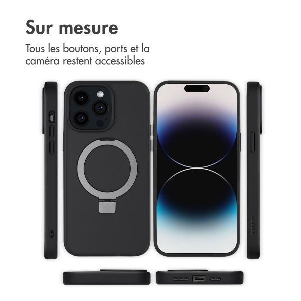 Accezz Coque Ring Stand avec MagSafe Apple iPhone 14 Pro Max - Noir