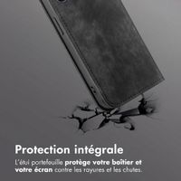 imoshion Étui de téléphone portefeuille Slim Motorola Moto G77 - Noir