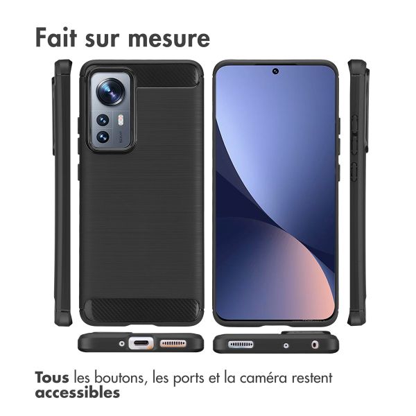 imoshion Coque Brushed Xiaomi 12 / 12X - Noir