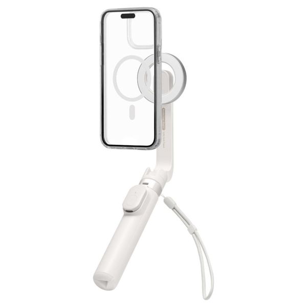 Spigen Trépied Selfie Stick MagSafe - avec télécommande - Universel - Dune Beige