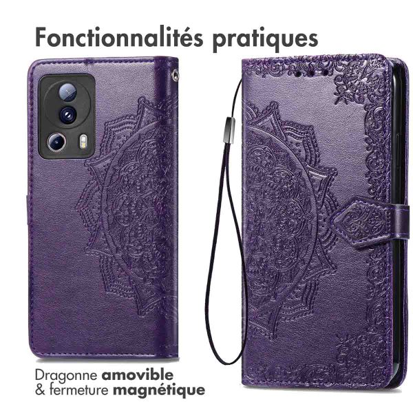 imoshion Etui de télephone Mandala Xiaomi 13 Lite - Violet
