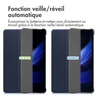 imoshion Coque tablette Trifold Xiaomi Pad 6 / 6 Pro - Bleu foncé