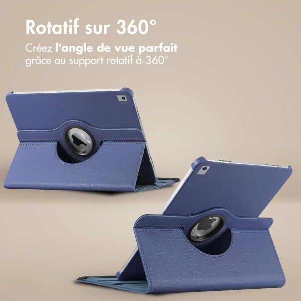 imoshion Coque tablette rotatif à 360° iPad Air 3 (2019) / Pro 10.5 (2017) - Bleu foncé