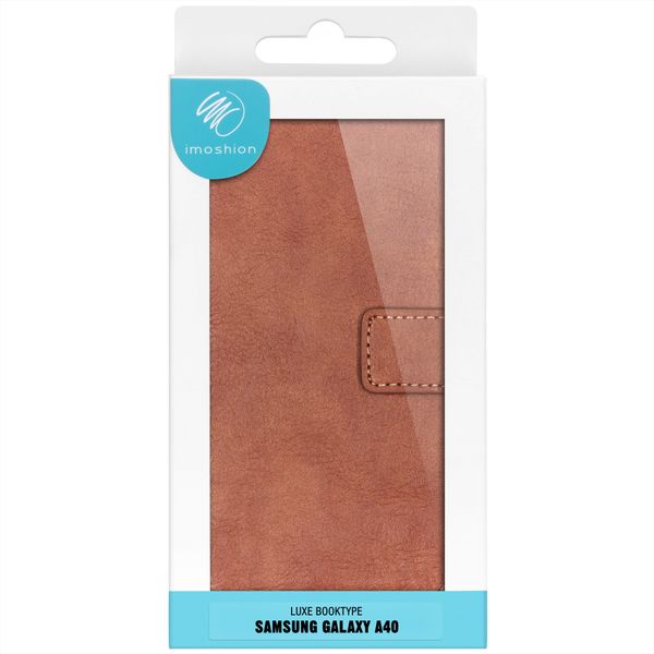 imoshion Étui de télephone portefeuille Samsung Galaxy A40 - Marron