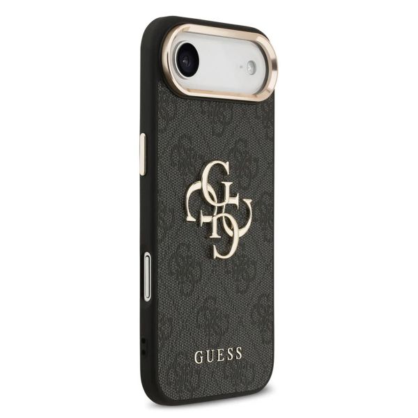 Guess Coque 4G Metal Logo Backcover Apple iPhone Air - Gold Edge - Black