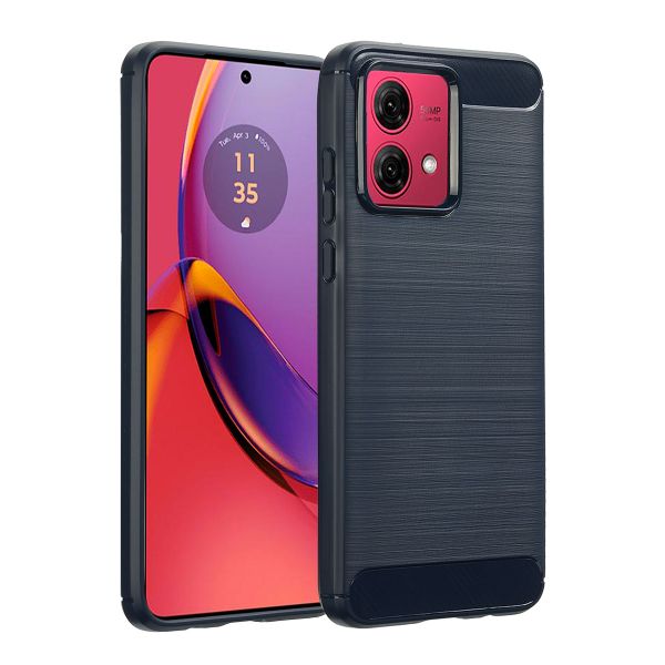 imoshion Coque Brushed Motorola Moto G84 - Bleu foncé