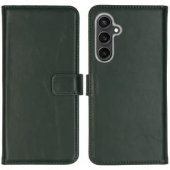 Selencia Étui de téléphone en cuir véritable iPhone Samsung Galaxy S23 FE - Vert