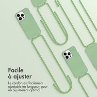 imoshion Coque de couleur avec cordon amovible Apple iPhone 13 Pro - Vert