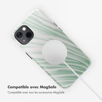 Selencia Coque arrière Vivid avec MagSafe Apple iPhone 13 - Nature Grayed Jade