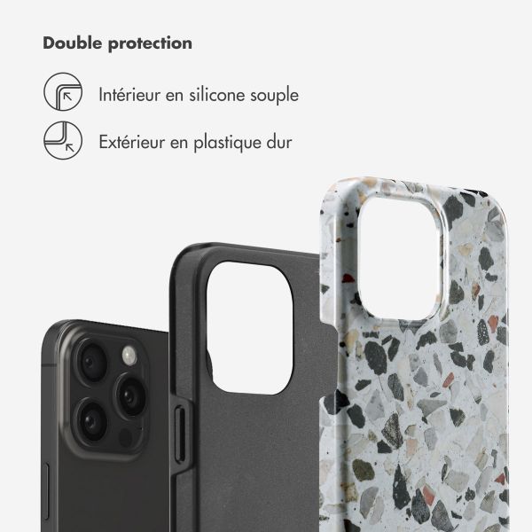 Selencia Coque arrière Vivid Apple iPhone 15 Pro Max - Chic Terazzo