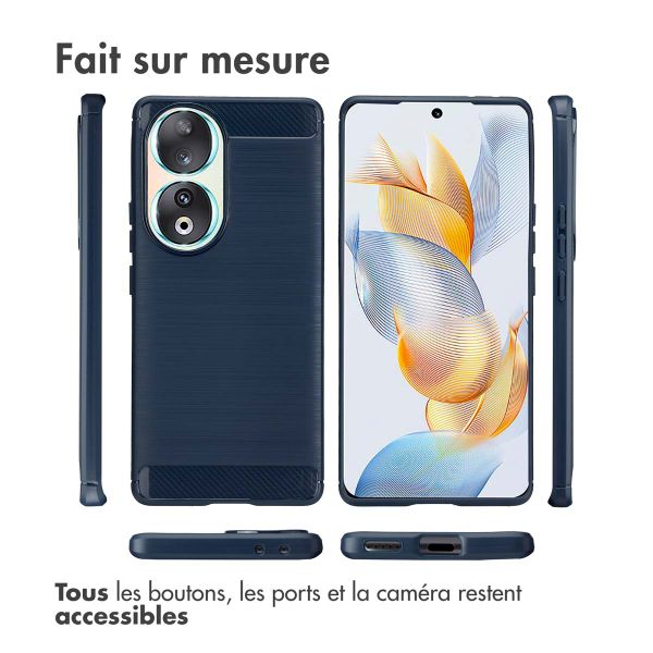 imoshion Coque Brushed Honor 90 - Bleu foncé