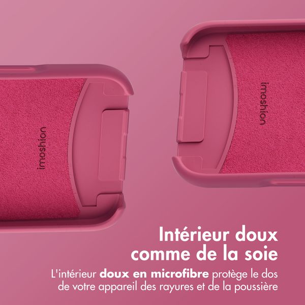 imoshion Coque arrière Color avec cordon amovible et MagSafe Apple iPhone 16 Pro Max - Raspberry
