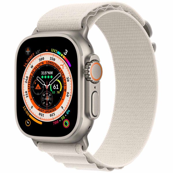 Apple 2 Pack Bracelet Alpine Loop Apple Watch | 44/45/46/49 mm - Taille S - Green / Starlight