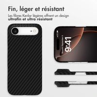 Accezz Coque Kevlar MagSafe Apple iPhone Air - Noir