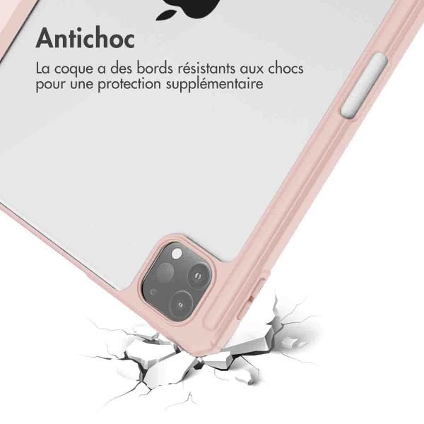imoshion Coque tablette rigide Trifold Apple iPad Pro 11 (2022 / 2021 / 2020 / 2018) - Rose