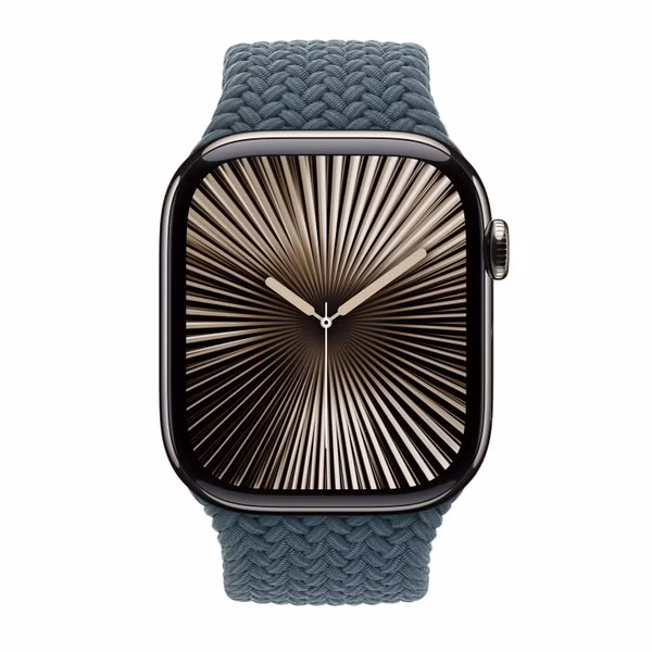Apple Bracelet Solo tressé Apple Watch | 38/40/41/42 mm - Taille 7 - Lake Green