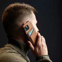 Accezz Porte-cartes en cuir - Compatible avec MagSafe et Qi2 - Sienna Brown