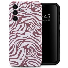 Selencia Coque arrière Vivid Samsung Galaxy A15 (5G/4G) - Trippy Swirl Dark Rose
