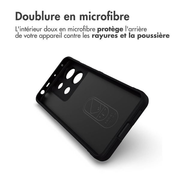 imoshion Coque arrière EasyGrip Xiaomi Poco X6 Pro - Noir