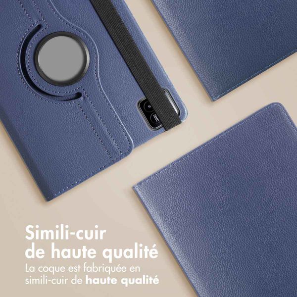 imoshion Coque tablette rotatif à 360° Xiaomi Pad 7 / 7 Pro - Bleu foncé