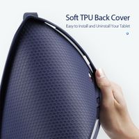 Accezz Coque tablette Smart Silicone Samsung Galaxy Tab A7 - Bleu foncé