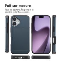 imoshion Coque arrière avec porte-cartes Apple iPhone 17 - Bleu foncé