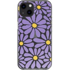 imoshion Coque design pour iPhone 13 - Tropical Violet Flowers Connect