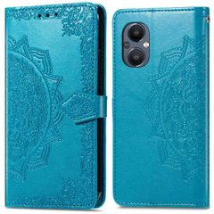 imoshion Etui de téléphone portefeuille Mandala Oppo Reno8 Lite - Turquoise