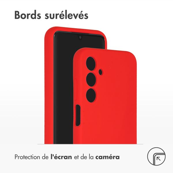 Accezz Coque Liquid Silicone Samsung Galaxy A25 (5G) - Rouge