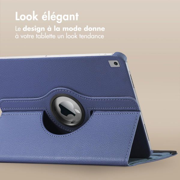 imoshion Coque tablette rotatif à 360° iPad Air 3 (2019) / Pro 10.5 (2017) - Bleu foncé