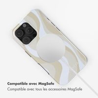 Selencia Coque arrière Vivid avec MagSafe Apple iPhone 16 Pro - Desert Waves Beige