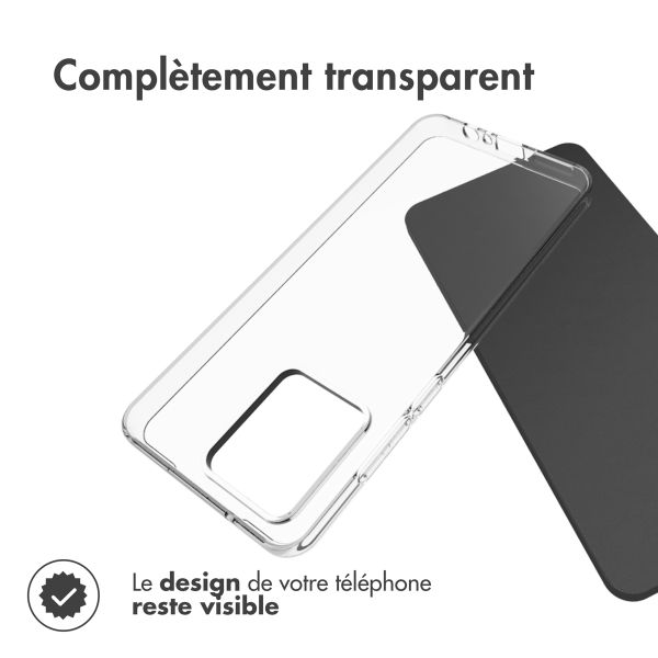 Accezz Coque Clear Motorola Moto G84 - Transparent