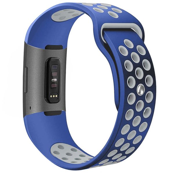 imoshion Bracelet sportif en silicone Fitbit Charge 3 / 4 - Bleu