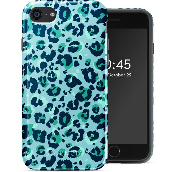 Selencia Coque arrière Vivid Tough iPhone SE (2022 / 2020) / 8 / 7 - Wild Spots Light Blue