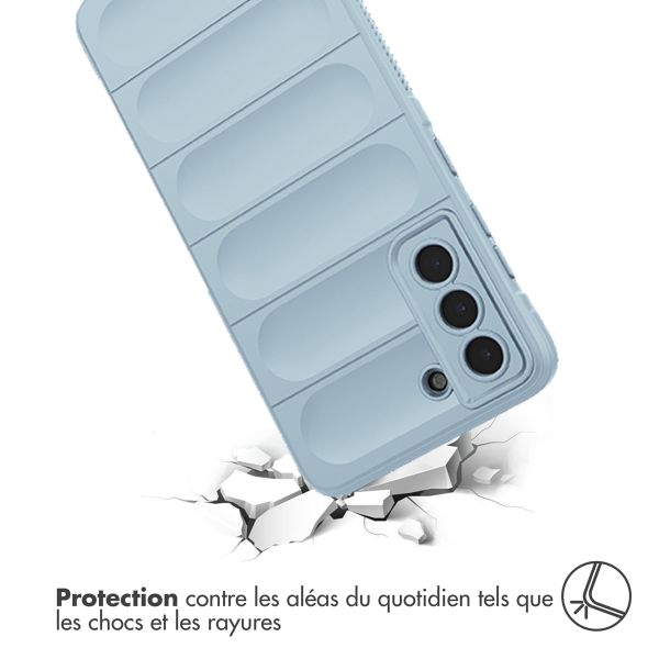 imoshion Coque arrière EasyGrip Samsung Galaxy S21 FE - Bleu clair