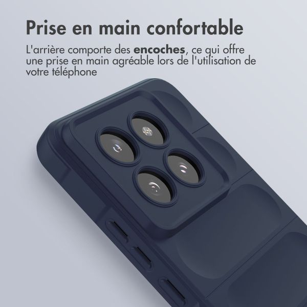 imoshion Coque arrière EasyGrip Xiaomi 14 Pro - Bleu foncé