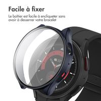 imoshion Coque rigide à couverture complète Samsung Galaxy Watch 5 - 44 mm - Bleu foncé