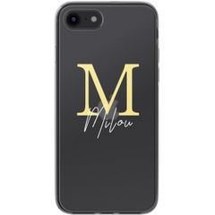 Coque personnalisée avec une lettre iPhone SE (2022 / 2020) / 8 / 7 - Transparent