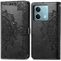 imoshion Etui de téléphone portefeuille Mandala Xiaomi Redmi Note 13 (5G) - Noir