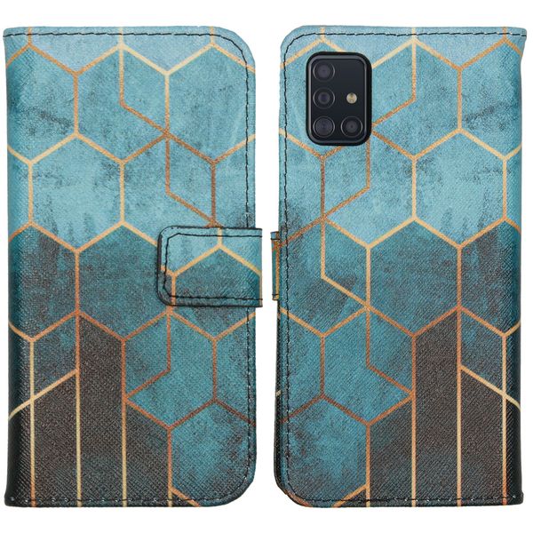 imoshion Coque silicone design Samsung Galaxy A51 - Green Honeycomb